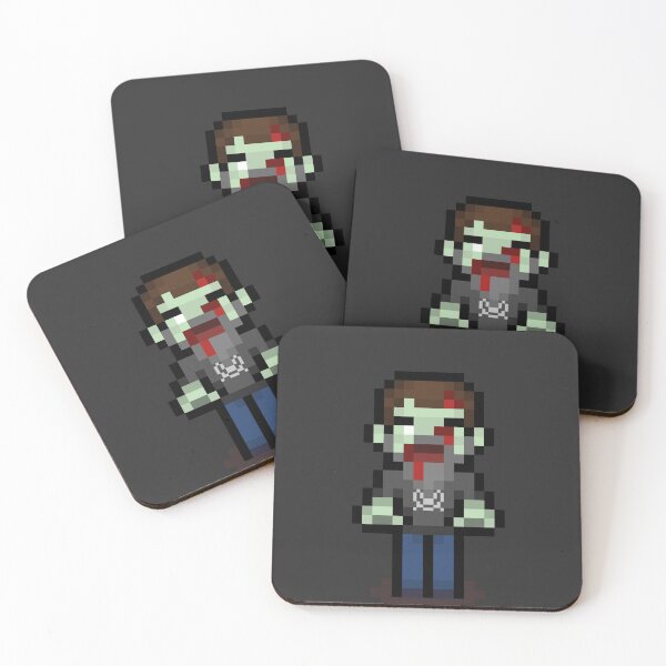Aperçu de l'œuvre Pixel Art Zombie "Mike" créée et vendue par fallinfrog.