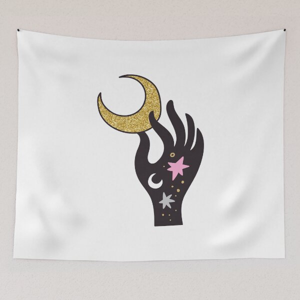 Item preview, Magic hand | Astro Hand | Hand Moon and Stars designed and sold by Obsesie.