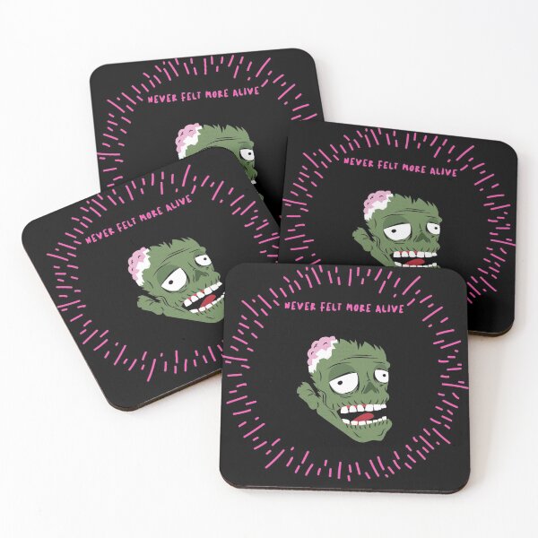 Item preview, ZOMBIE- NEVER FELT MORE ALIVE (PINK TEXT) designed and sold by TheUrbanDreamer.