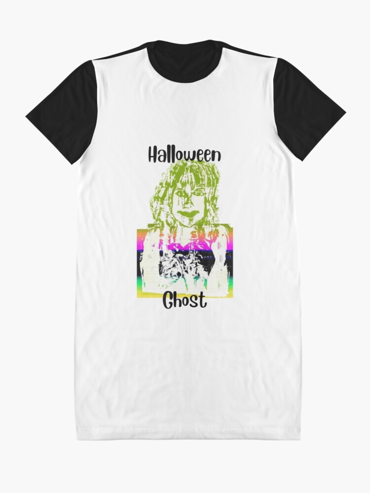 Alternate view of Halloween Ghost Graphic T-Shirt Dress
