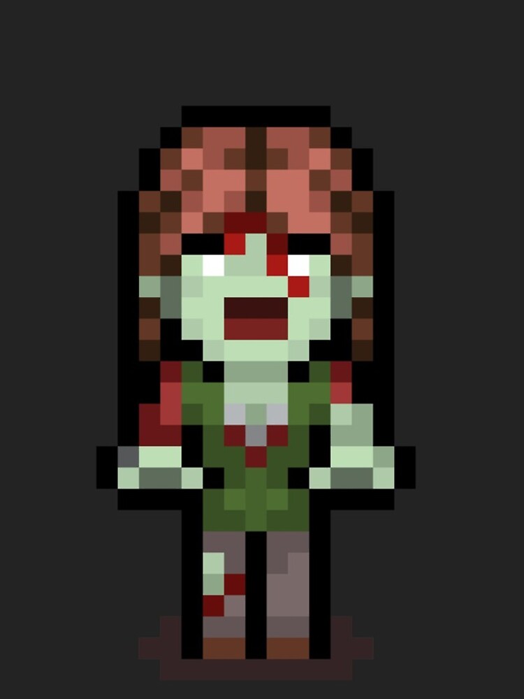 Thumbnail 4 of 4, iPhone Case, Pixel Art Zombie "Rae Rae" designed and sold by fallinfrog.