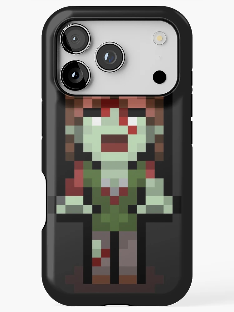 Thumbnail 1 of 4, iPhone Case, Pixel Art Zombie "Rae Rae" designed and sold by fallinfrog.