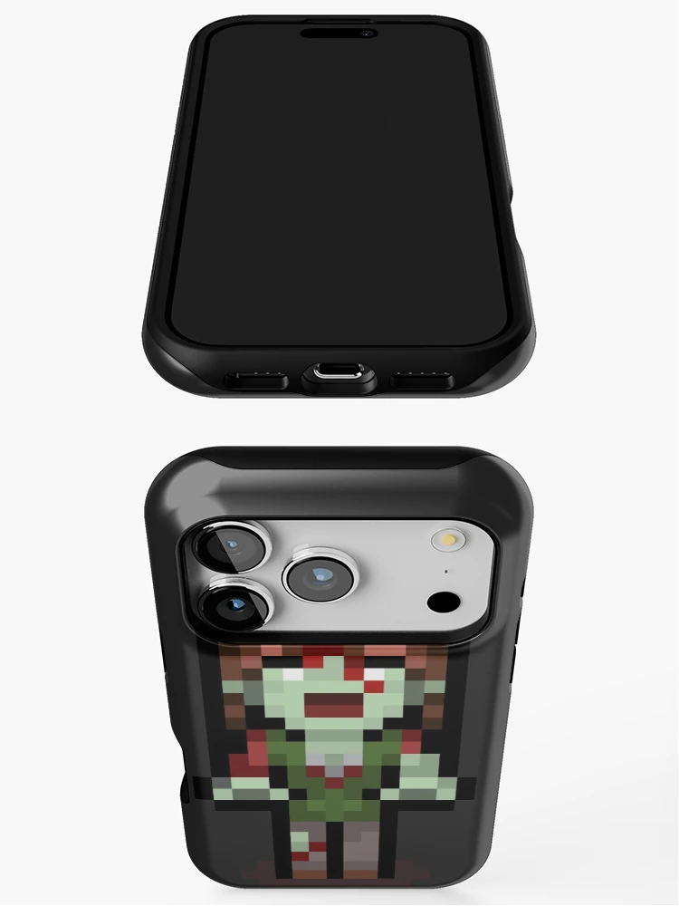 Thumbnail 3 of 4, iPhone Case, Pixel Art Zombie "Rae Rae" designed and sold by fallinfrog.