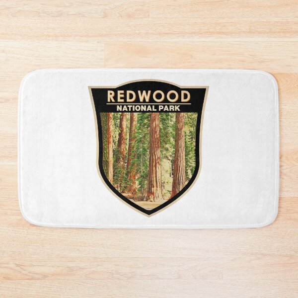 Item preview, Redwood National Park California Watercolor Badge designed and sold by KrisSidDesigns.