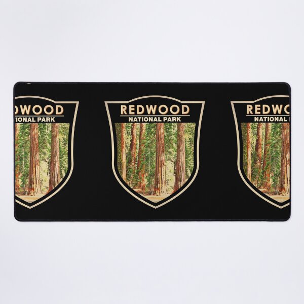 Item preview, Redwood National Park California Watercolor Badge designed and sold by KrisSidDesigns.
