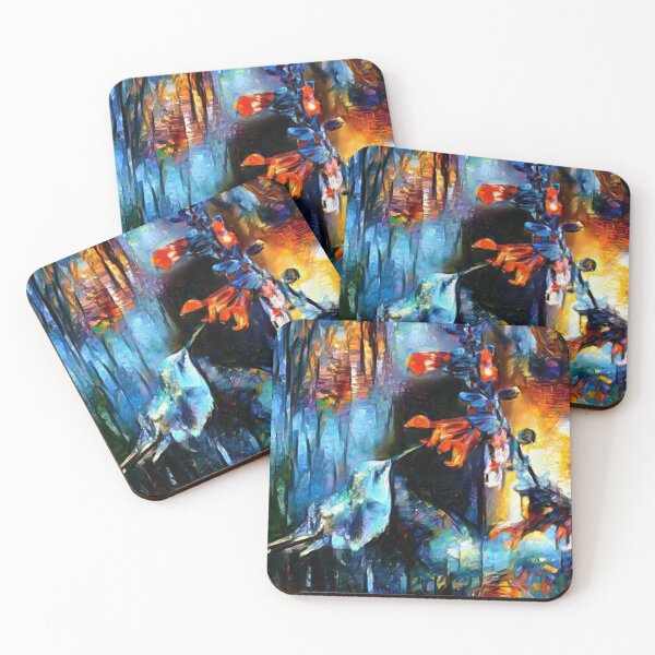 Item preview, Hummingbird drinking nectar designed and sold by UniverseStelar.