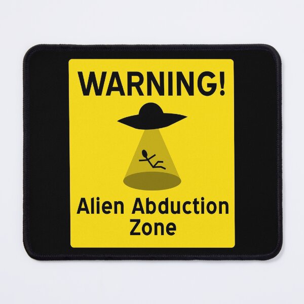 Item preview, Alien Abduction Zone Warning Sign designed and sold by yarddawg.
