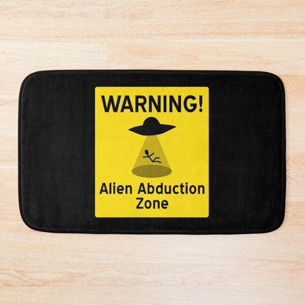 Item preview, Alien Abduction Zone Warning Sign designed and sold by yarddawg.