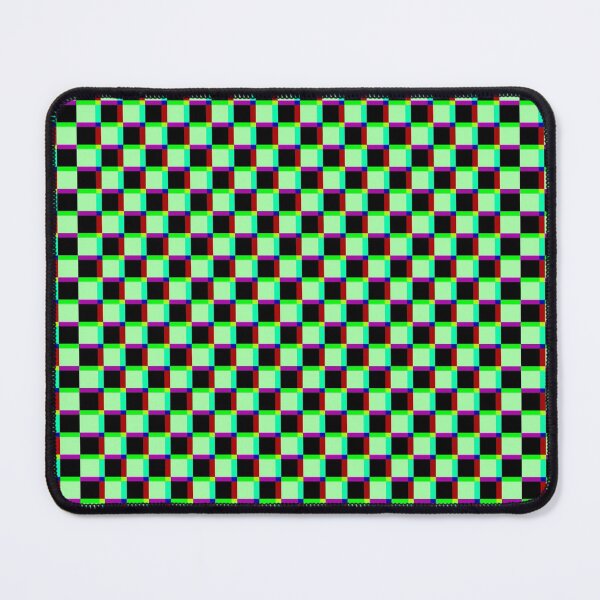 Item preview, Green and black checkered  glitch print designed and sold by DemonicGloom.