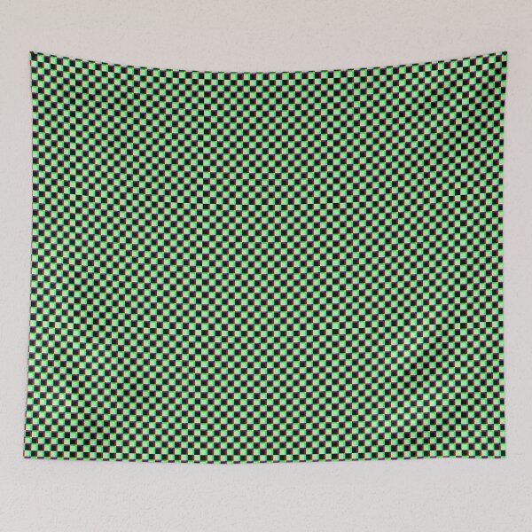 Item preview, Green and black checkered  glitch print designed and sold by DemonicGloom.