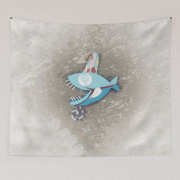 Item preview, Boho Fish 12 Coastal Design Style A Edited PHOTO of Wooden Fish Wall Decor designed and sold by Beachy.