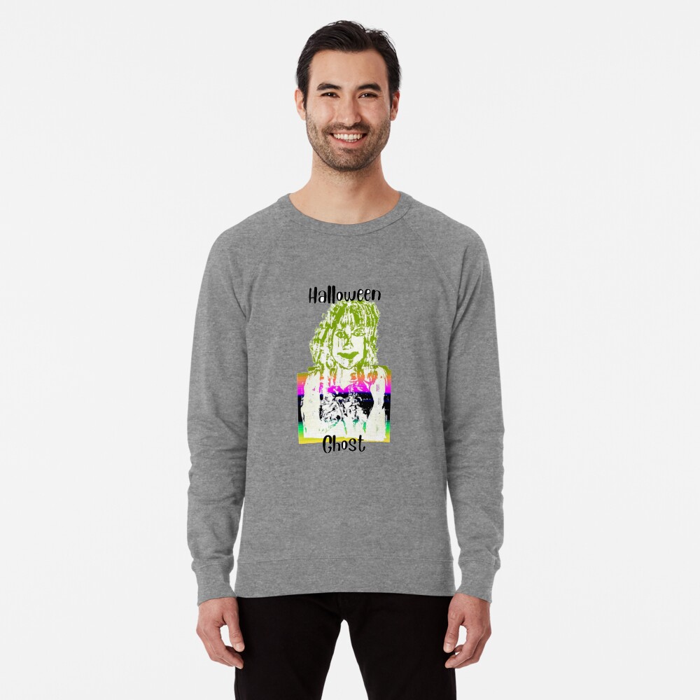 Halloween Ghost Lightweight Sweatshirt