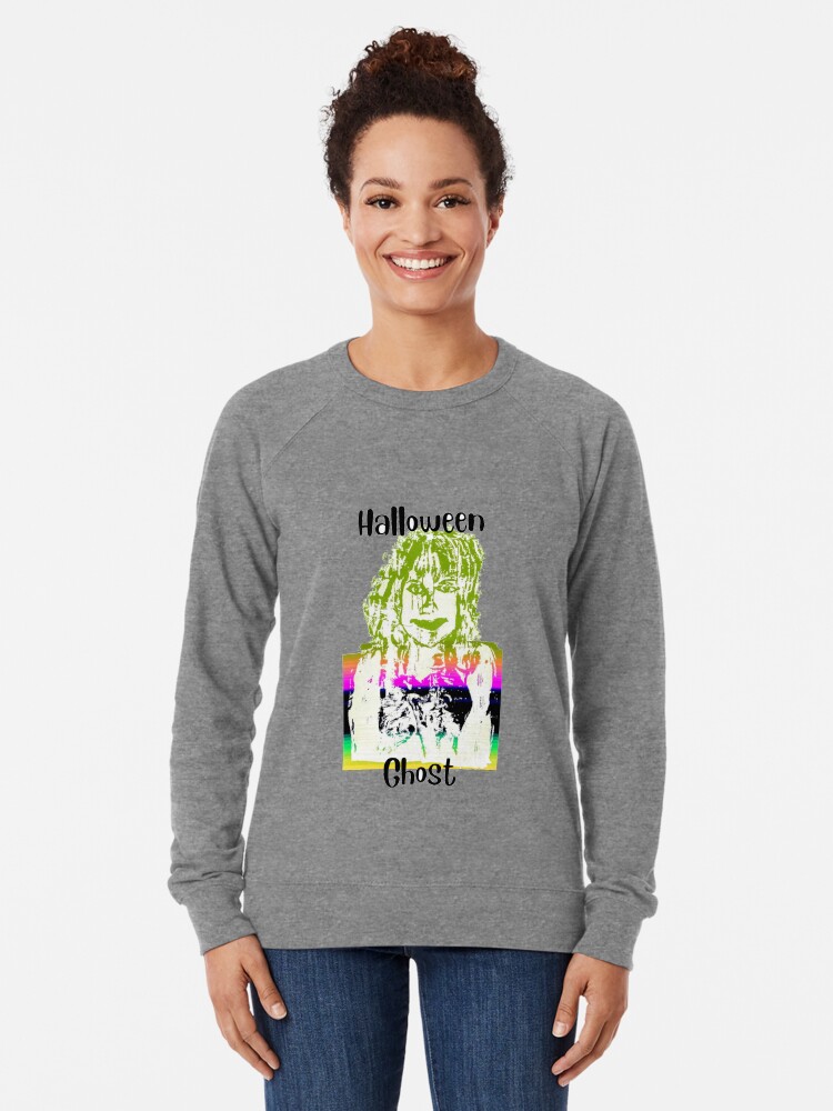 Alternate view of Halloween Ghost Lightweight Sweatshirt