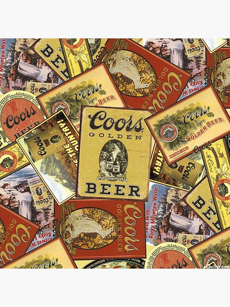 "Coors beer mats" Sticker for Sale by CricciethPrint Redbubble