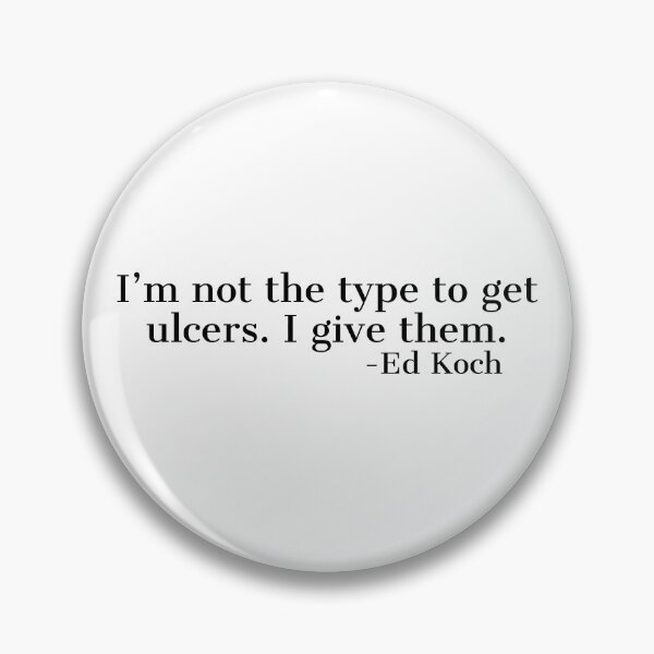 Item preview, Ed Koch on giving a  designed and sold by Yviemakes.