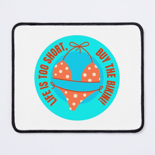Item preview, Life Is Short You Only Live Once Bikini Sayings designed and sold by StickerbashCo.
