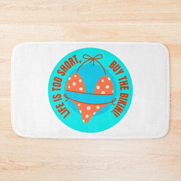 Item preview, Life Is Short You Only Live Once Bikini Sayings designed and sold by StickerbashCo.
