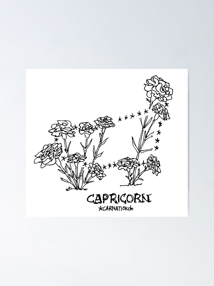 Art & Collectibles Drawing & Illustration Digital Astrology Capricorn