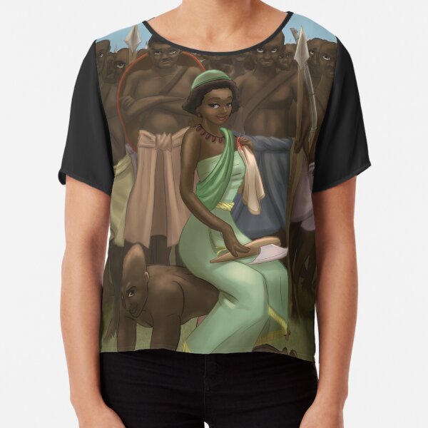 Nzinga Mbande - Rejected Princesses Chiffon Top