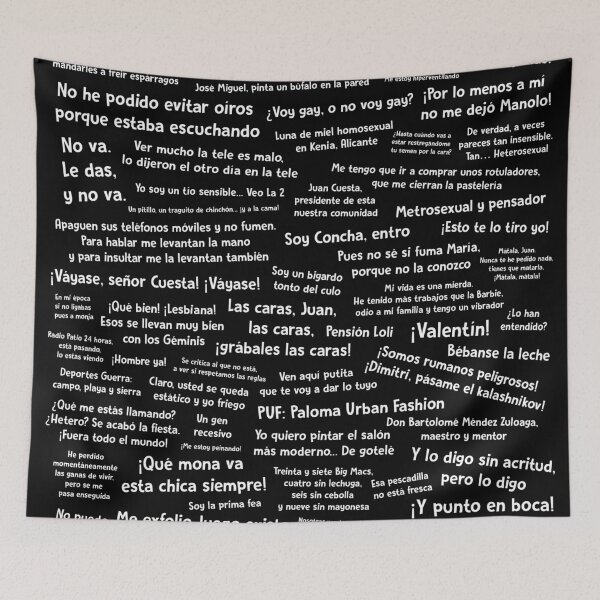 Item preview, Phrases Here There Is No Who Alive (white letters) designed and sold by erivera7.