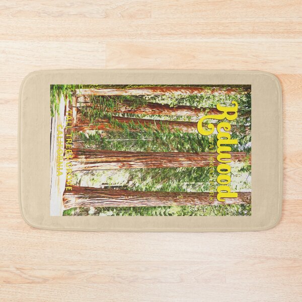 Item preview, Redwood National Park California Watercolor Vintage designed and sold by KrisSidDesigns.