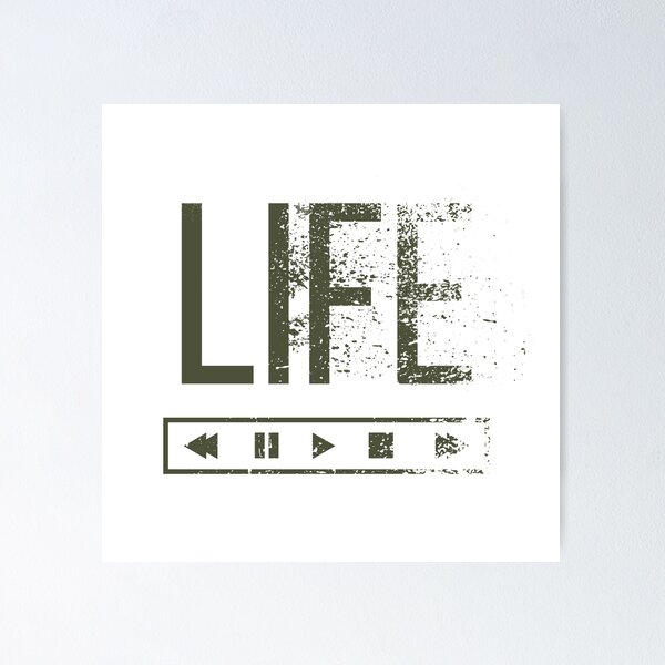 Item preview, Life typography design  designed and sold by Slavic1991.
