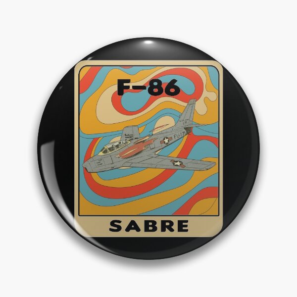 Item preview, Vintage F-86 Sabre Retro Sabrejet War Plane Aircraft Gift designed and sold by TheAplus.