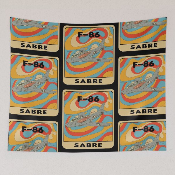 Item preview, Vintage F-86 Sabre Retro Sabrejet War Plane Aircraft Gift designed and sold by TheAplus.