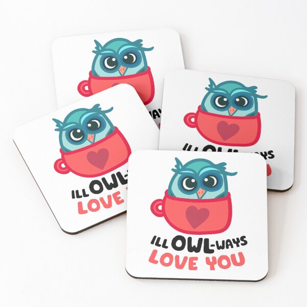Item preview, Owl Love You Pun Love Sayings I Love You designed and sold by StickerbashCo.