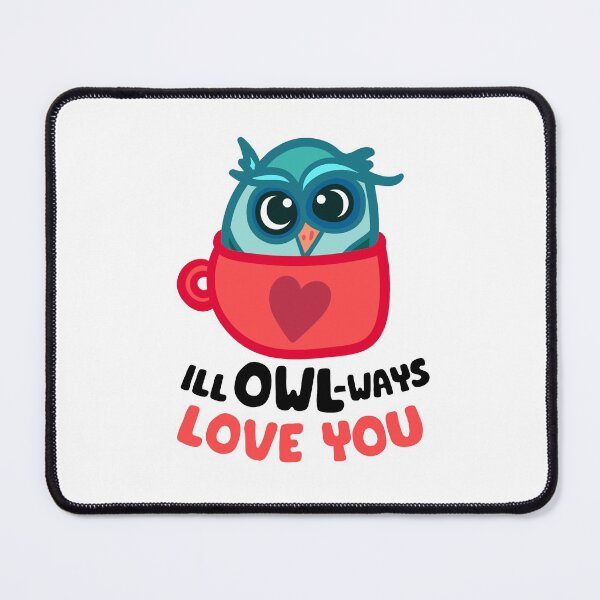 Item preview, Owl Love You Pun Love Sayings I Love You designed and sold by StickerbashCo.