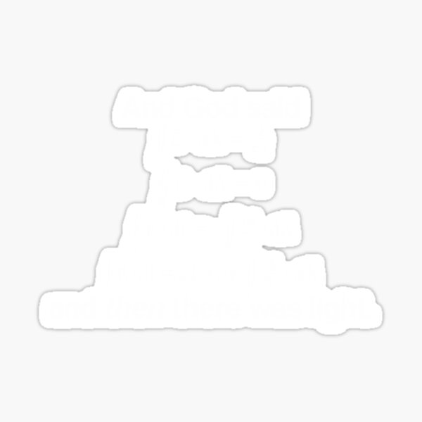 And God Said (Maxwell's equations)| Perfect Gift Sticker