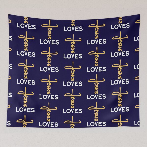Item preview, Jesus Loves - I Love Jesus - Jesus Loves You - Love Jesus designed and sold by Luvjesus2.