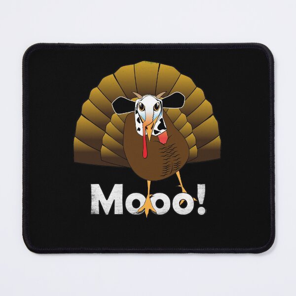 Item preview, Turkey Day Mooo Funny Thanksgiving  designed and sold by PEHardy-Designs.