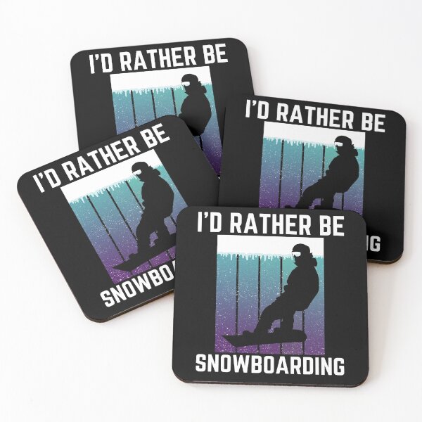 Item preview, I'd Rather Be Snowboarding Sunset Snowboard Lover designed and sold by liftdesign.