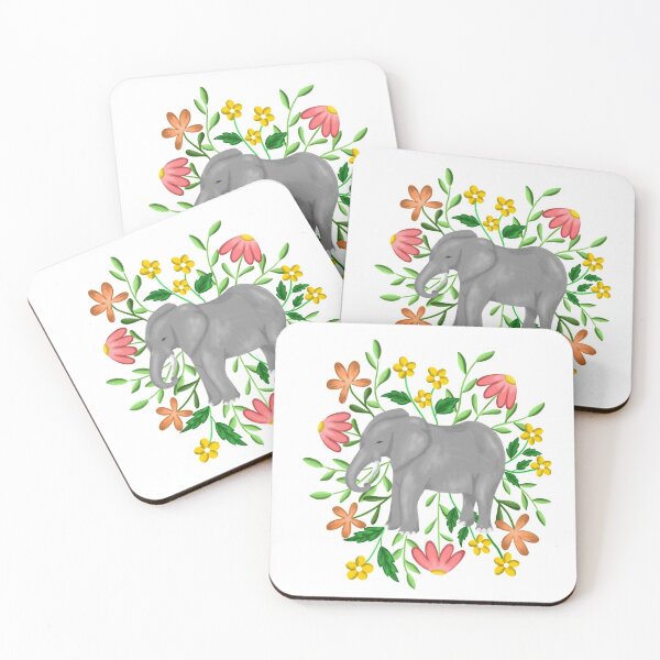 Item preview, Floral Elephant designed and sold by Lizzamour.