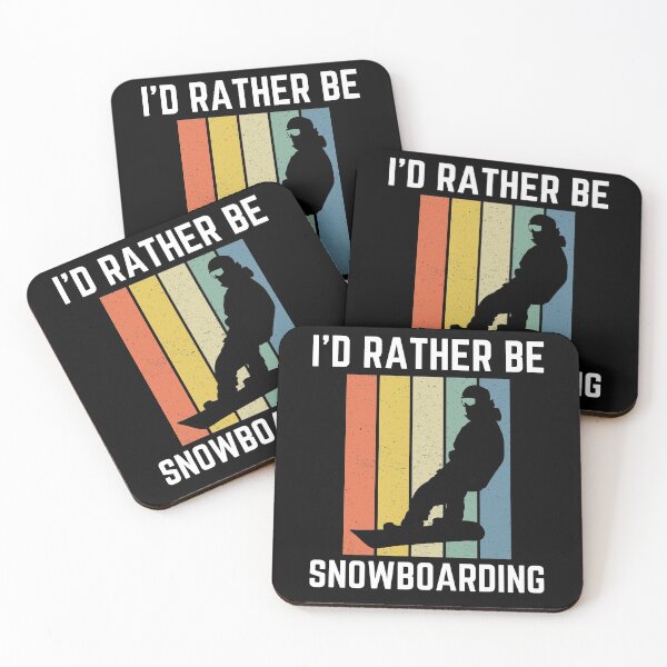Item preview, I'd Rather Be Snowboarding Sunset Snowboard Lover designed and sold by liftdesign.