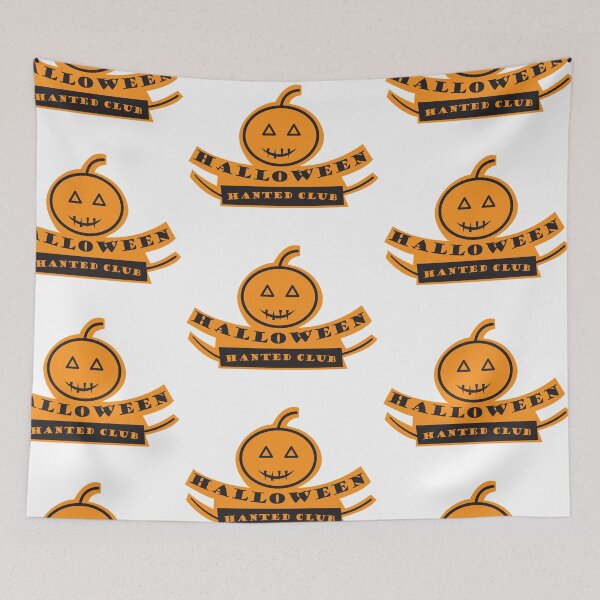 Item preview, Halloween Hanted Club orange designed and sold by ferrango.