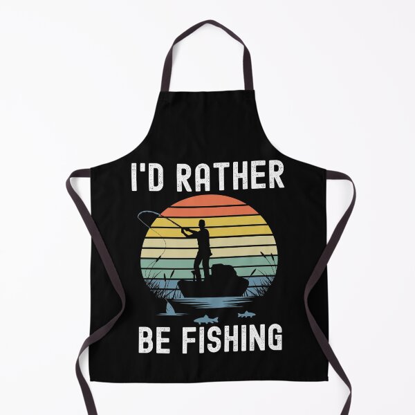 Item preview, I'd Rather Be Fishing Retro Sunset Fisherman Men's Fish designed and sold by liftdesign.