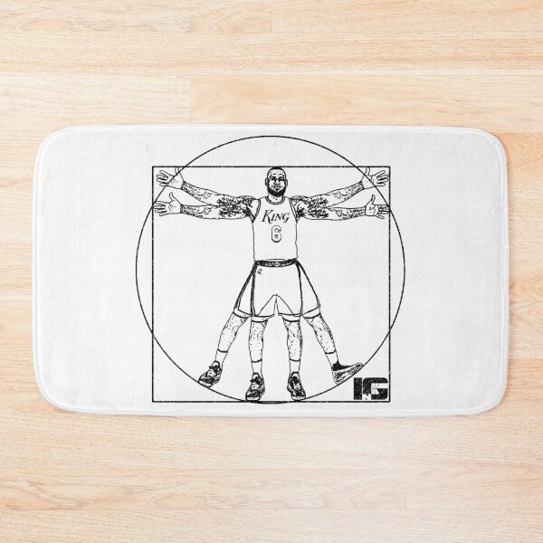 Item preview, King Vitruvian James Art Drawing designed and sold by InGame Basketball.