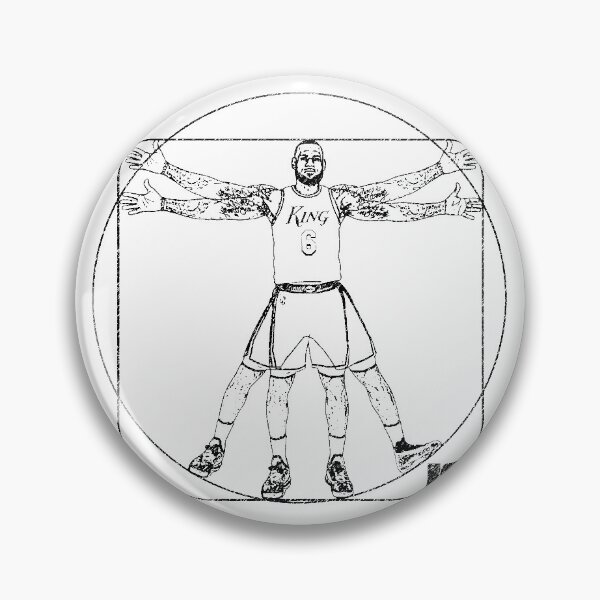 Item preview, King Vitruvian James Art Drawing designed and sold by InGame Basketball.