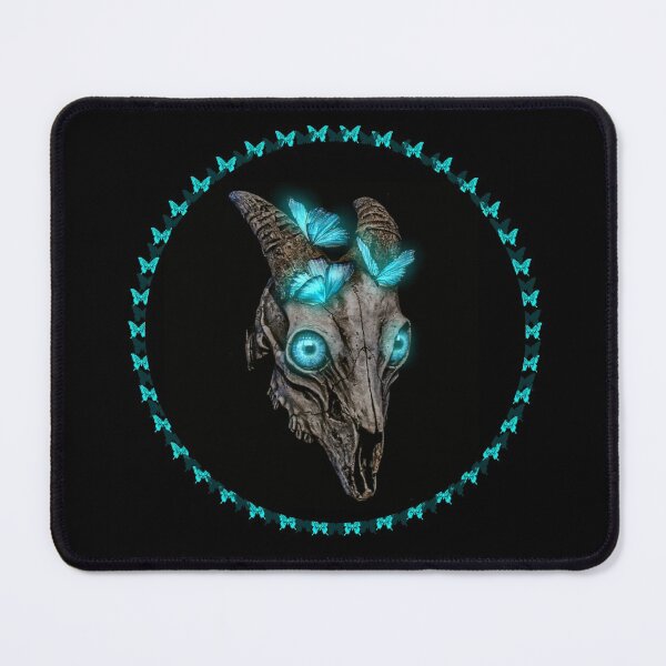 Item preview, Goat Skull Glowing Blue Eyes designed and sold by MariaElizaComZ.