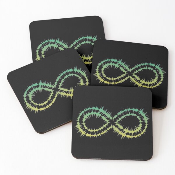 Item preview, Green and Yellow Sound Wave | Infinite Sign designed and sold by DanLopesMerch.