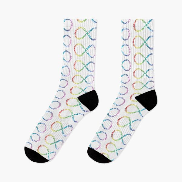 Item preview, Accept Embrace Celebrate Rainbow Infinity Symbol for Autism ADHD Neurodivergence Awareness designed and sold by EKartPrints.
