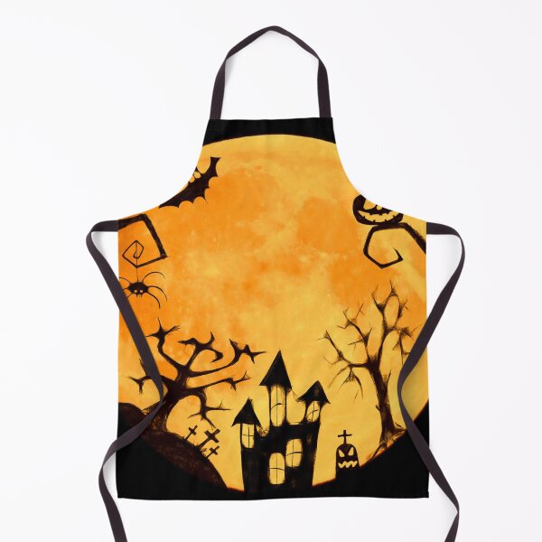 Item preview,  Halloween castle on the background of the moon designed and sold by LenNo9881.