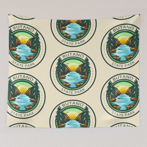 Item preview, Butano State Park California Badge designed and sold by KrisSidDesigns.