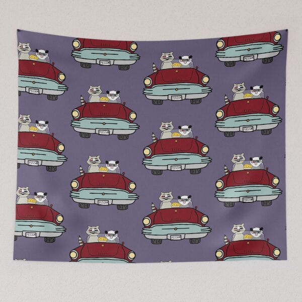 Item preview, Possum and Raccoon at the Drive In designed and sold by Roanasaurus.