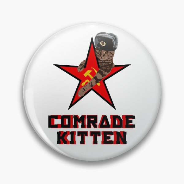 Item preview, Comrade Kitten Soviet Cat Ushanka Hammer Sickle designed and sold by SeanMcArthur.
