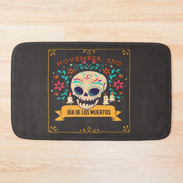 Item preview, Dia De Los Muertos Cempasuchil Flowers Day of The Dead Skull designed and sold by LMcDs.