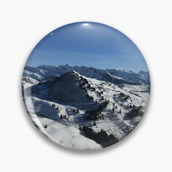 Item preview, Sunny day snowy mountains  designed and sold by RumRagephotos.