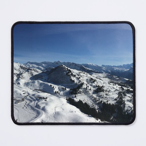 Item preview, Sunny day snowy mountains  designed and sold by RumRagephotos.